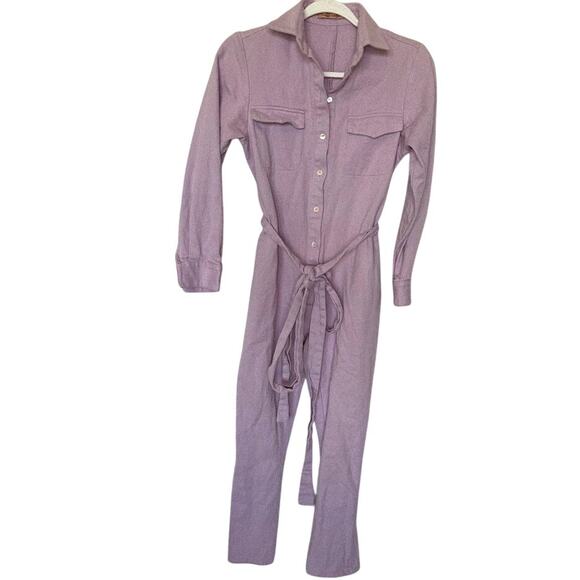 Maggie Marilyn Lilac Utility Belted Jumpsuit Women’s Size US 2 / UK 6 - Picture 1 of 3